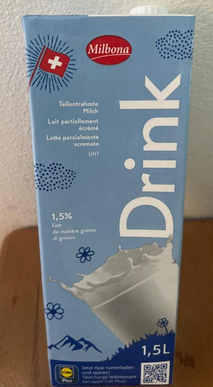 Fotografie - Drink Milch 1,5% Fett Milbona