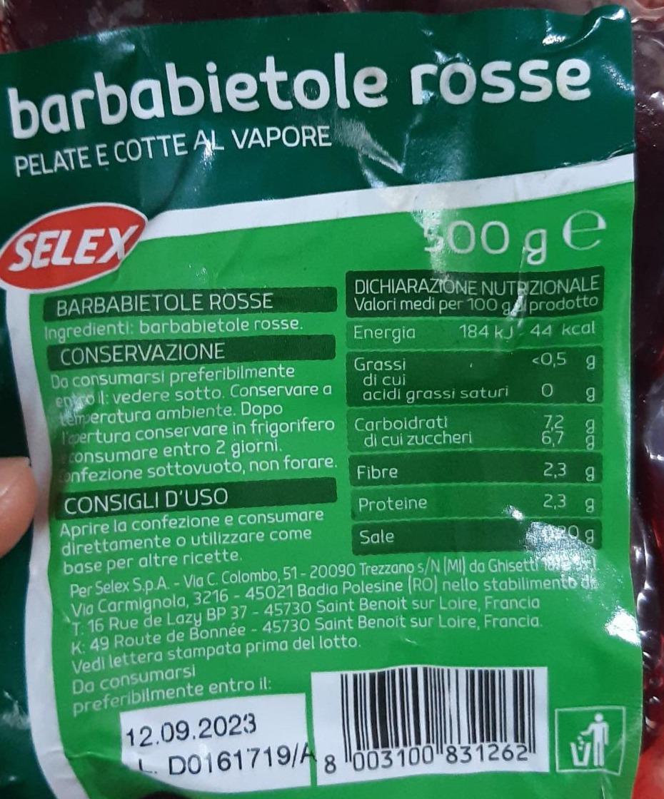Fotografie - barbabietole rose Selex