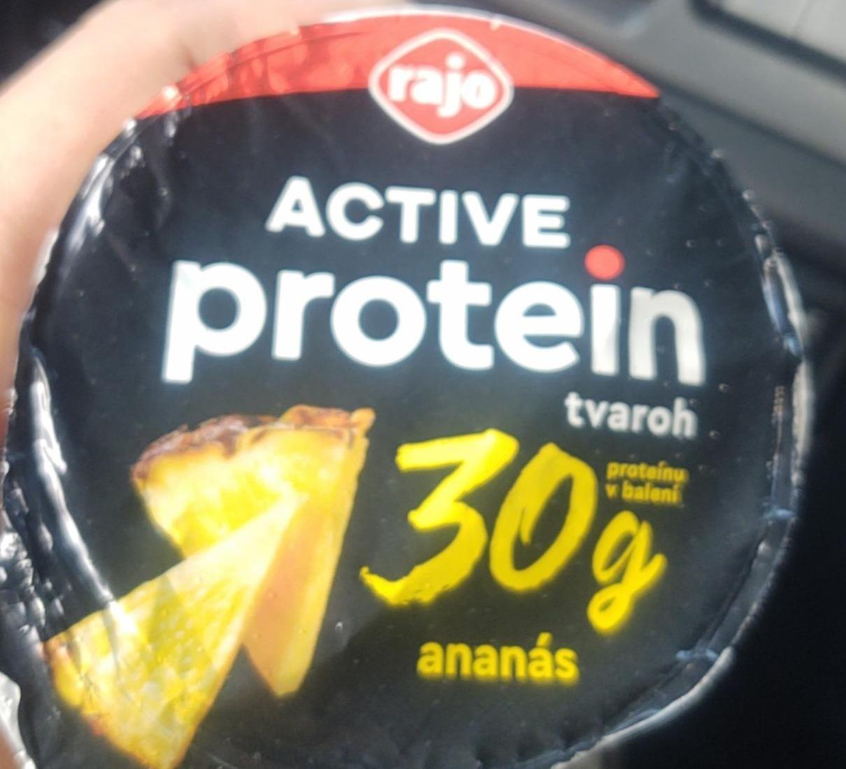 Fotografie - Active protein tvaroh 30g proteínu v balení ananás Rajo