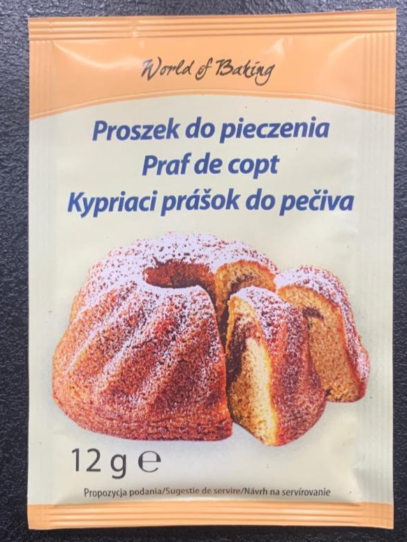 Fotografie - kypriaci prášok do pečiva world of baking