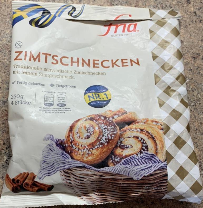 Fotografie - Glutenfrei Zimtschnecken tiefgefroren Fria