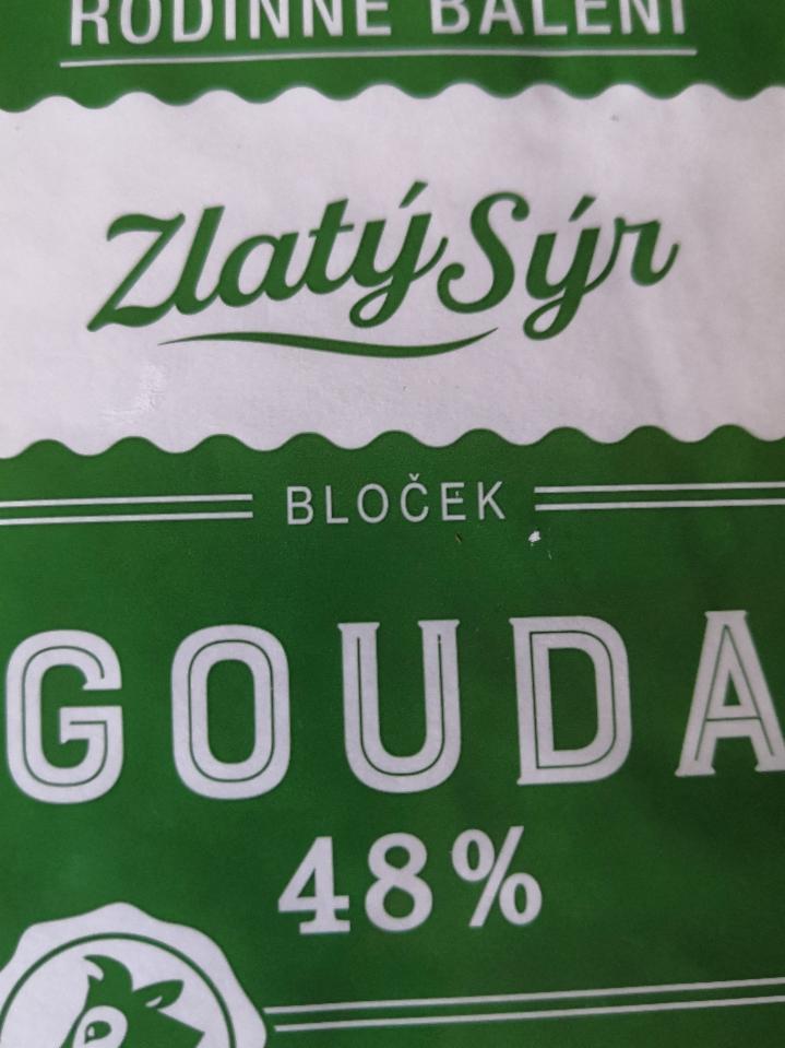 Fotografie - Gouda 48% bloček Zlatý Sýr