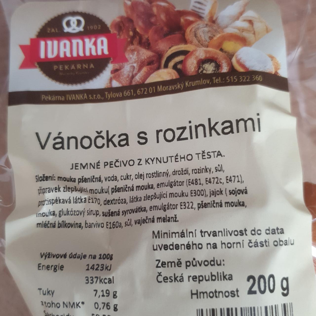 Fotografie - Vánočka s rozinkami Ivanka