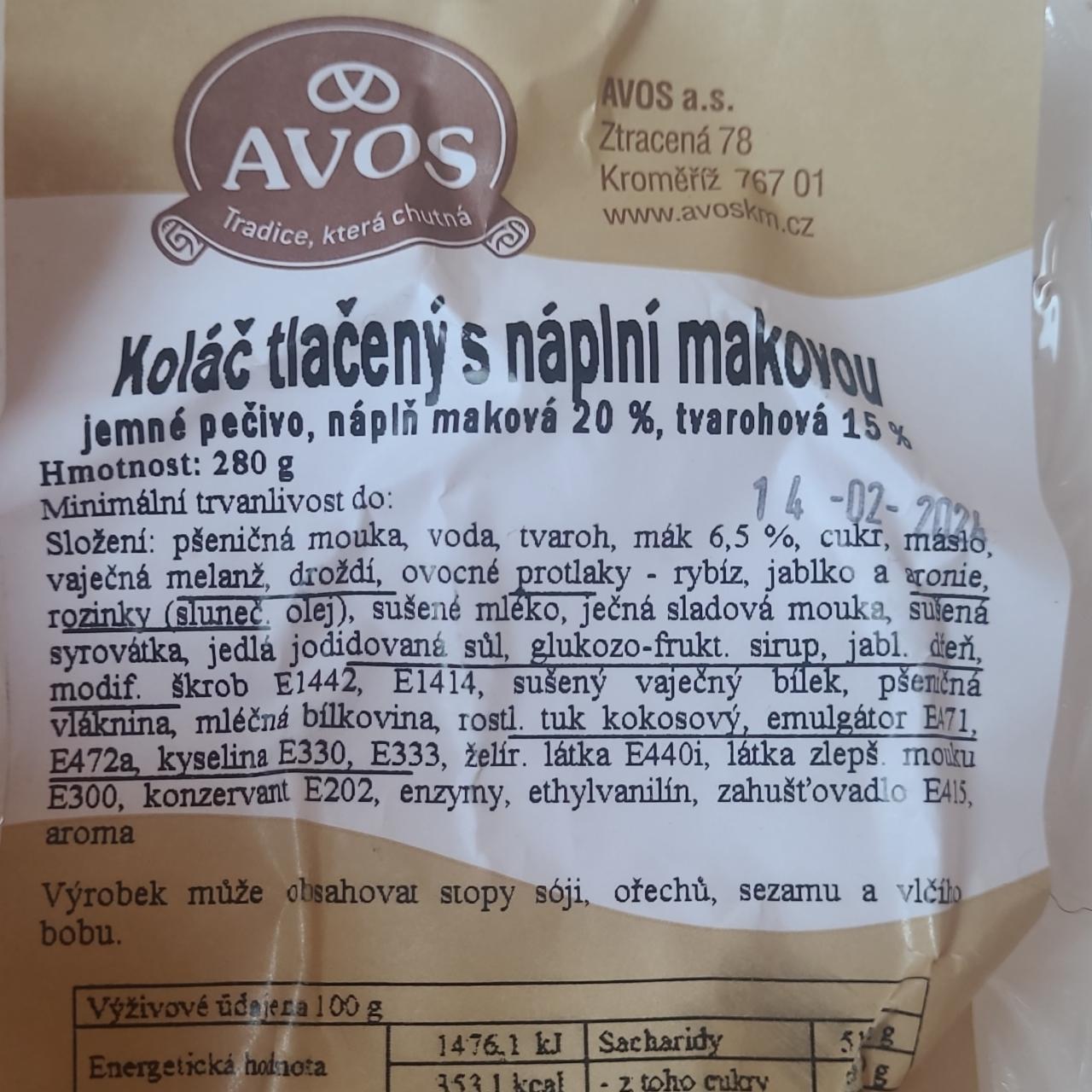 Fotografie - Koláč tlačený s makovou náplní Avos