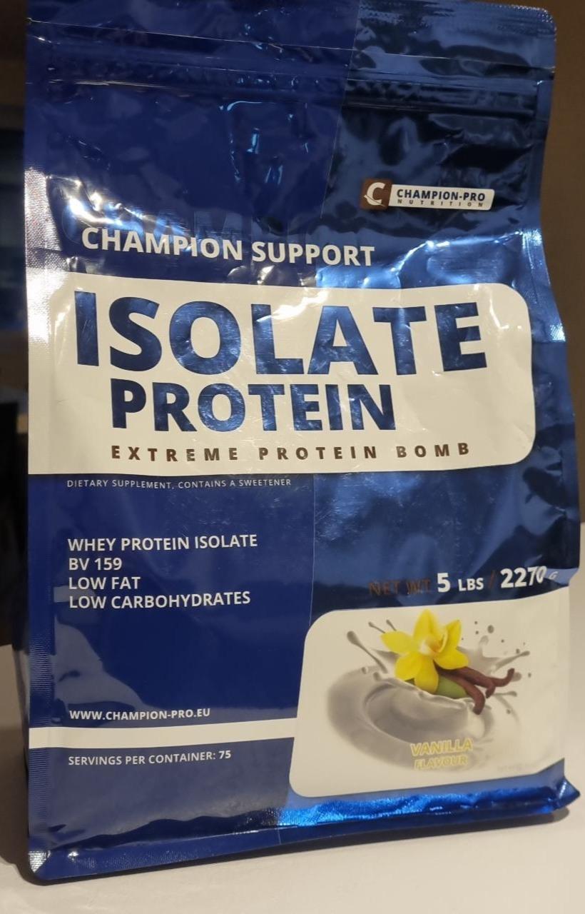 Fotografie - Isolate Protein Vanilla Flavour Champion-Pro