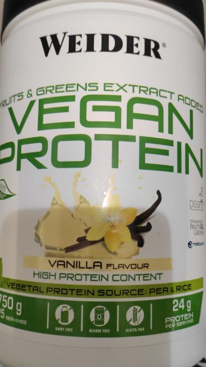 Fotografie - Vegan Protein Vanilla Flavour Weider