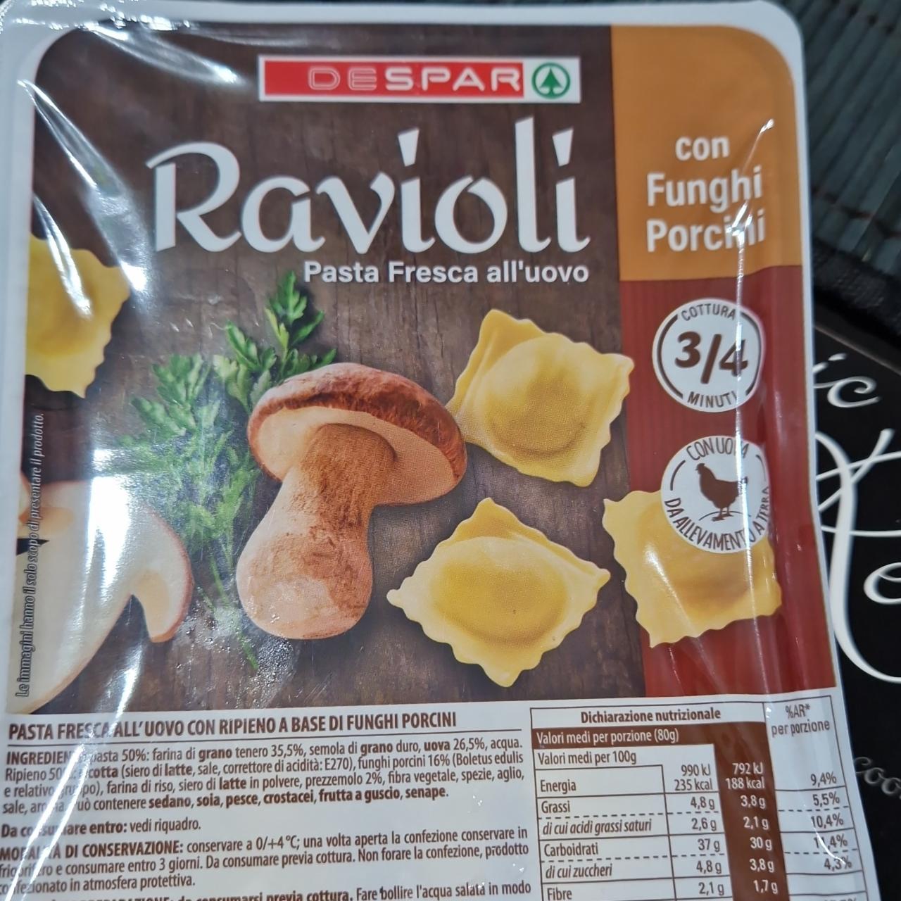 Fotografie - ravioli con fungi