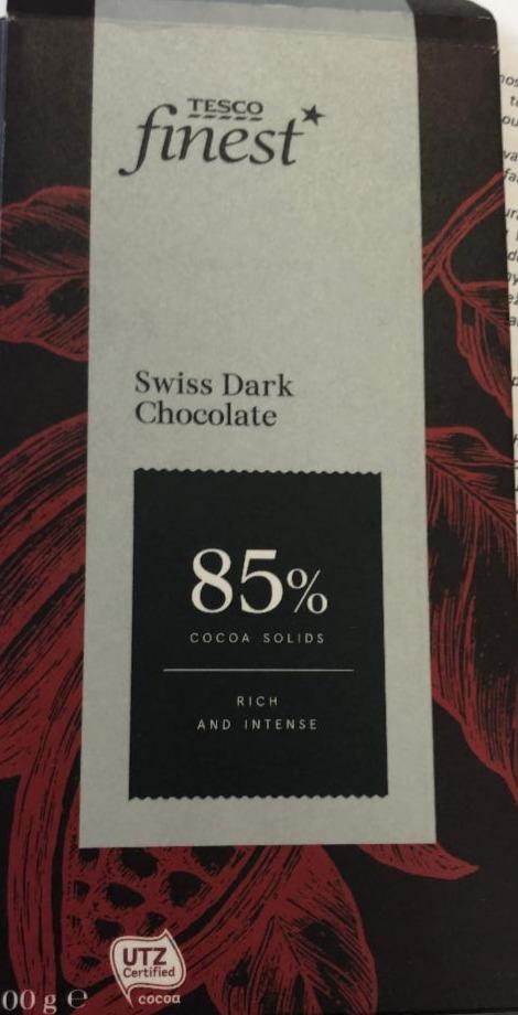 Fotografie - Swiss dark chocolate Tesco Finest