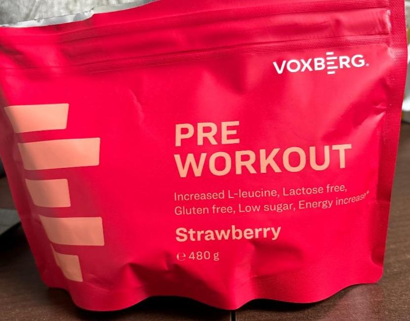 Fotografie - Pre Workout Strawberry Voxberg