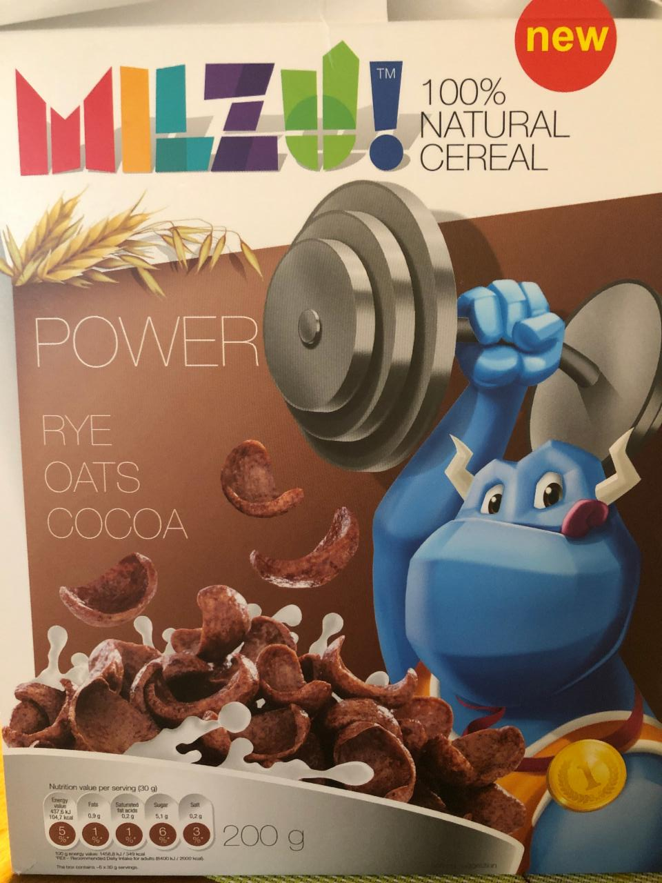 Fotografie - 100% natural cereal Rye Oats Cocoa MILZU!