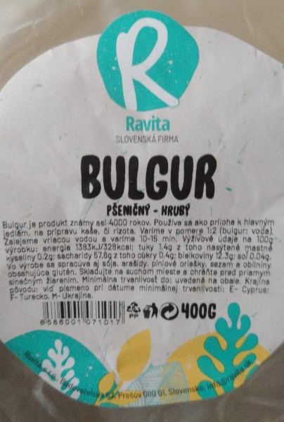 Fotografie - Bulgur pšeničný hrubý Ravita