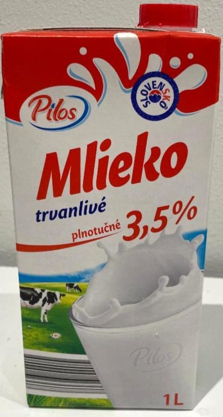Fotografie - Mlieko trvanlivé plnotučné 3,5% Pilos