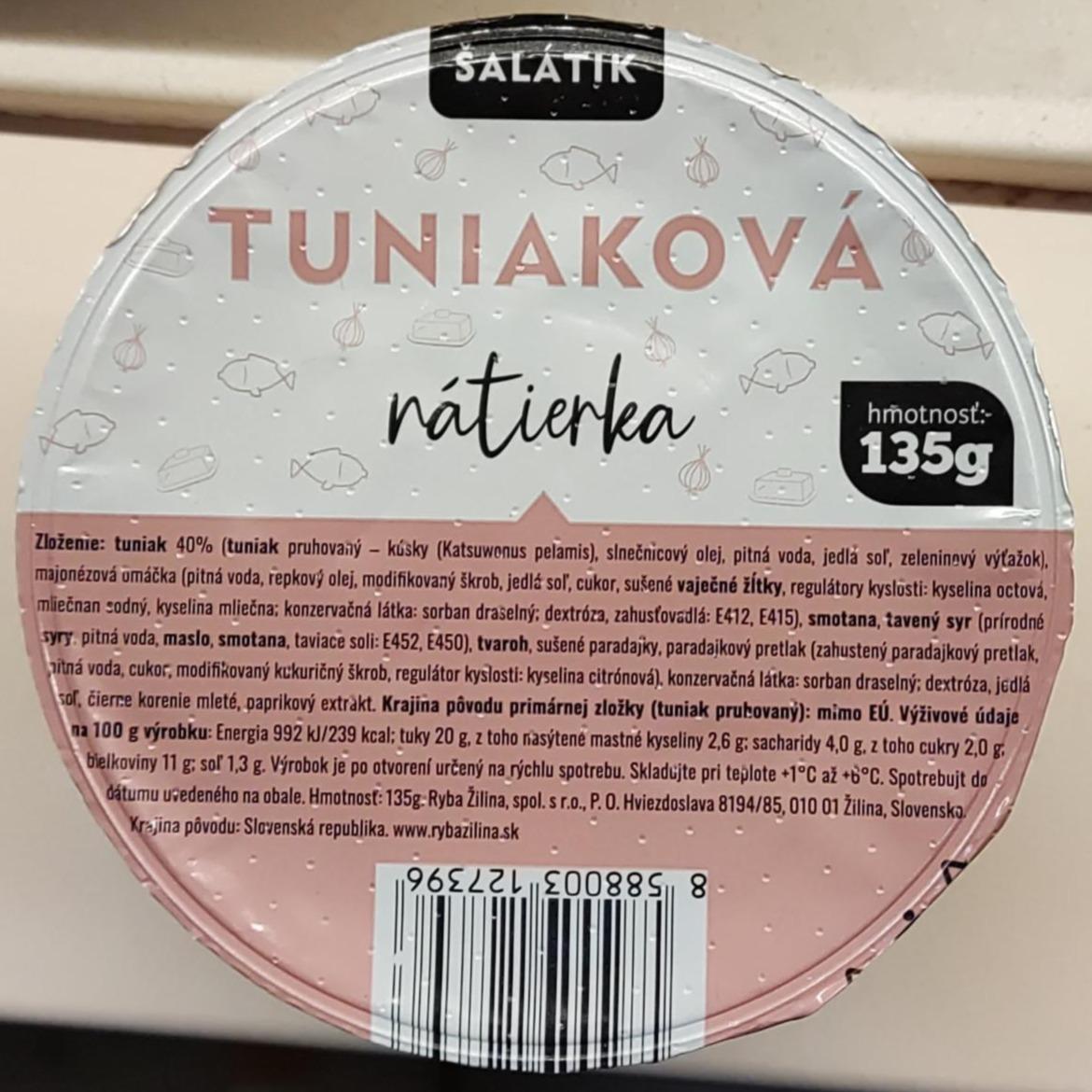 Fotografie - Tuniaková nátierka Šalátik