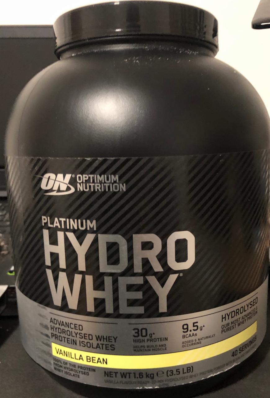 Fotografie - Platinum Hydro Whey Vanilla bean Optimum Nutrition