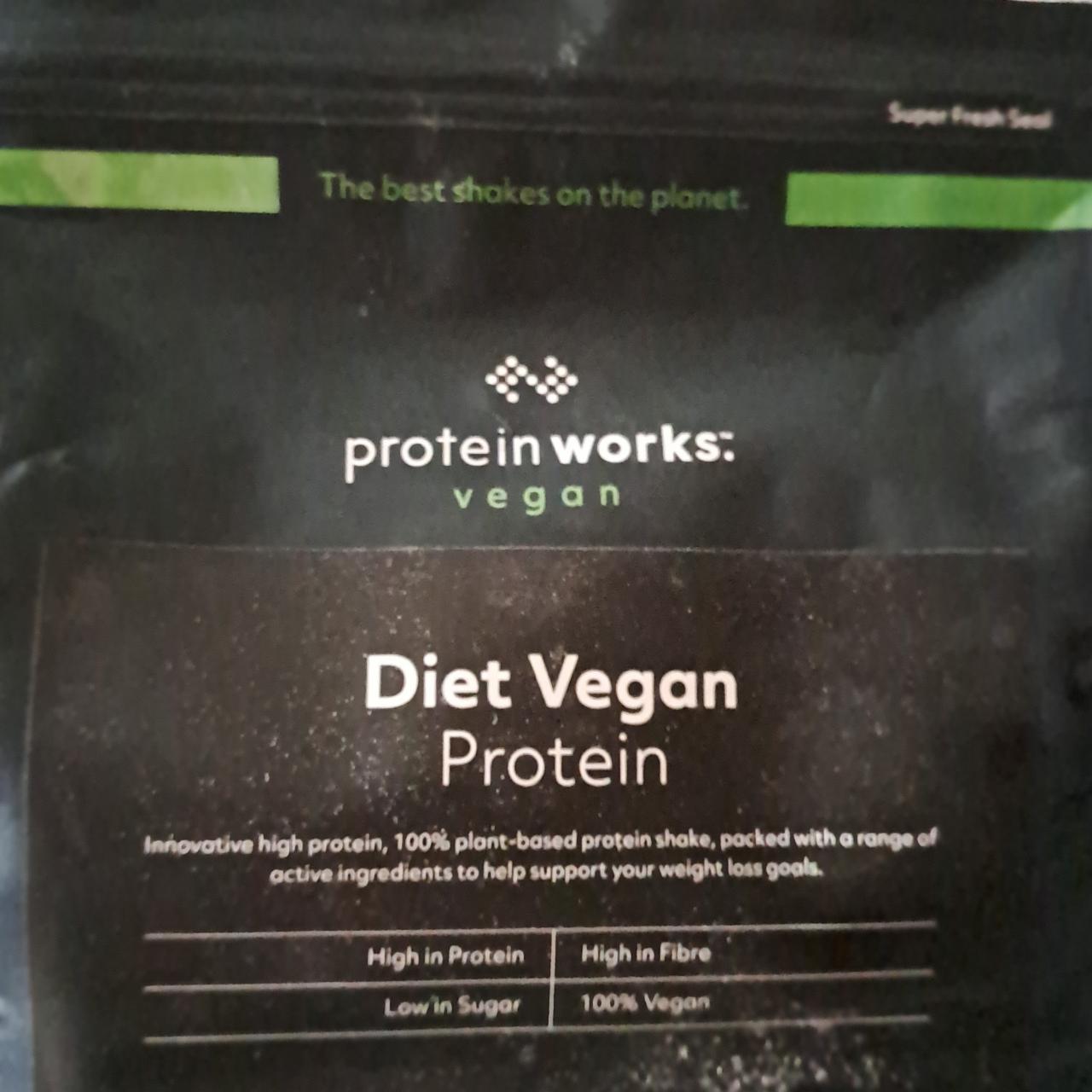 Fotografie - Diet vegan protein chocolate silk The protein works