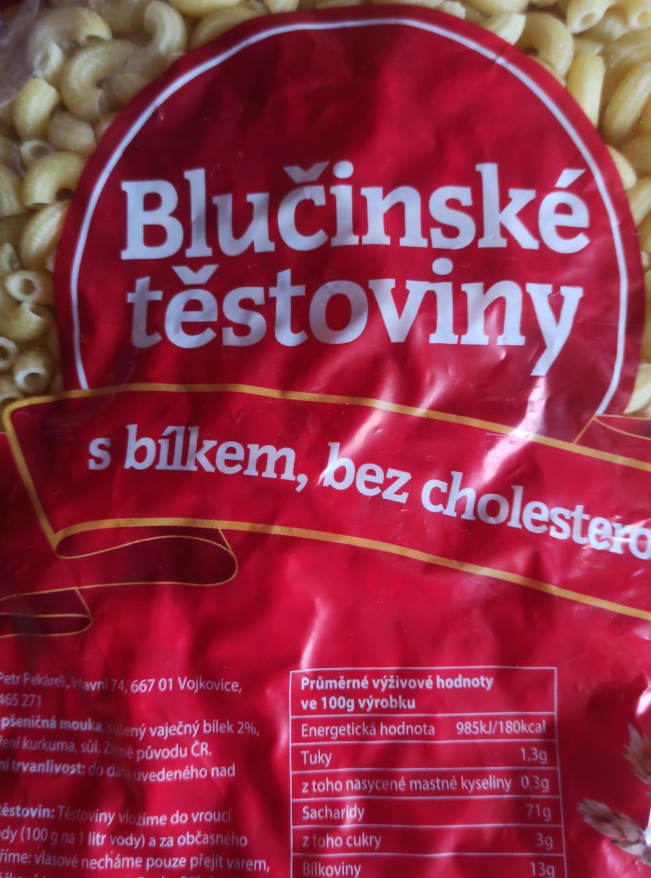 Fotografie - Blučinské těstoviny s bílkem, bez cholesterolu
