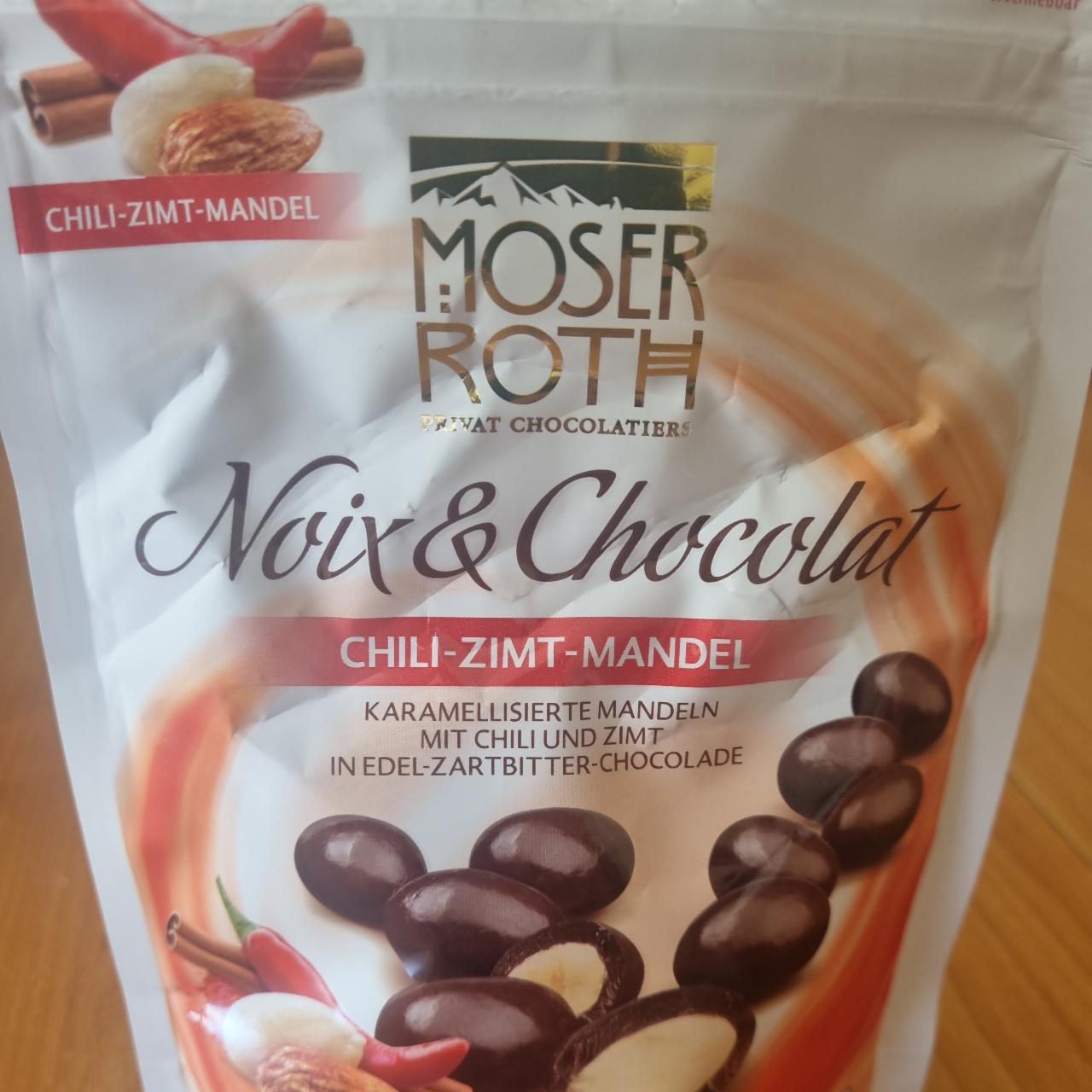Fotografie - Noix & Chocolat Chili-Zimt-Mandel Moser Roth