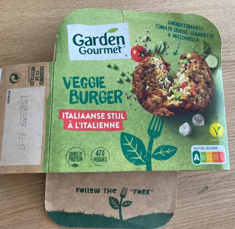 Fotografie - Veggie burger Italiaanse stijl Garden Gourmet