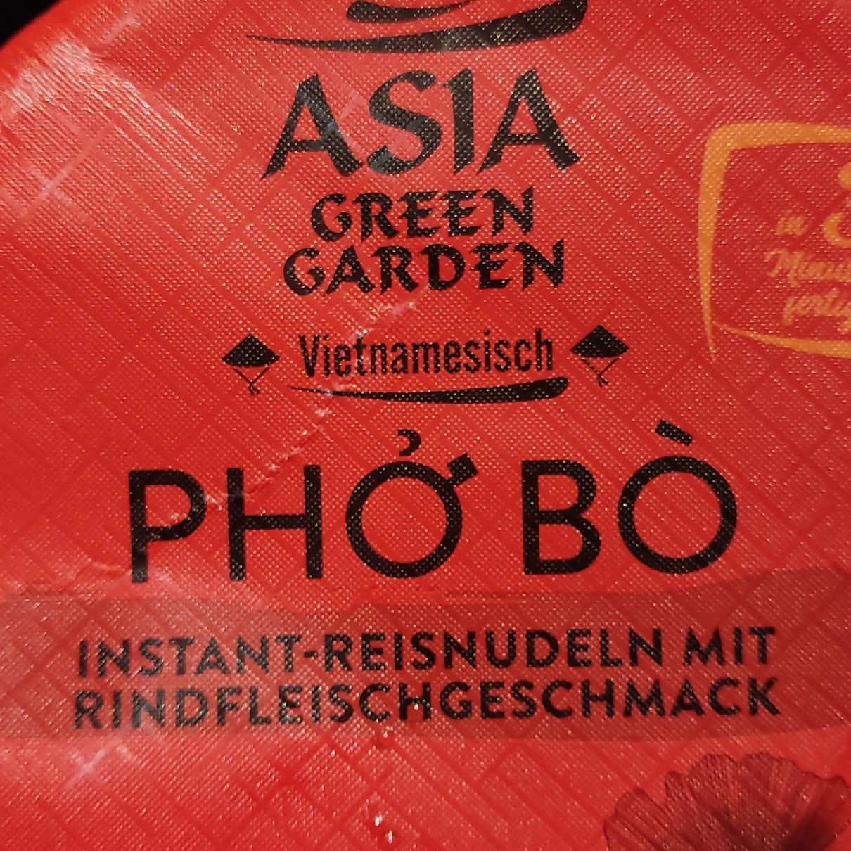 Fotografie - Pho Bo Instant-Reisnudeln Asia Green Garden