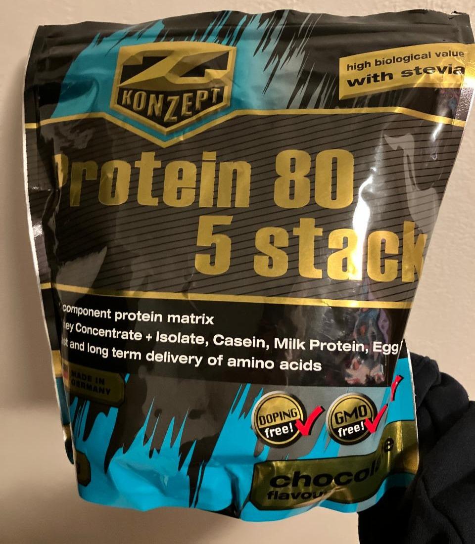 Fotografie - Protein 80 5 stack chocolate Z Koncept