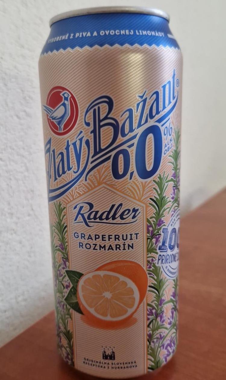 Fotografie - Zlatý Bažant 0,0% Radler Grapefruit Rozmarín