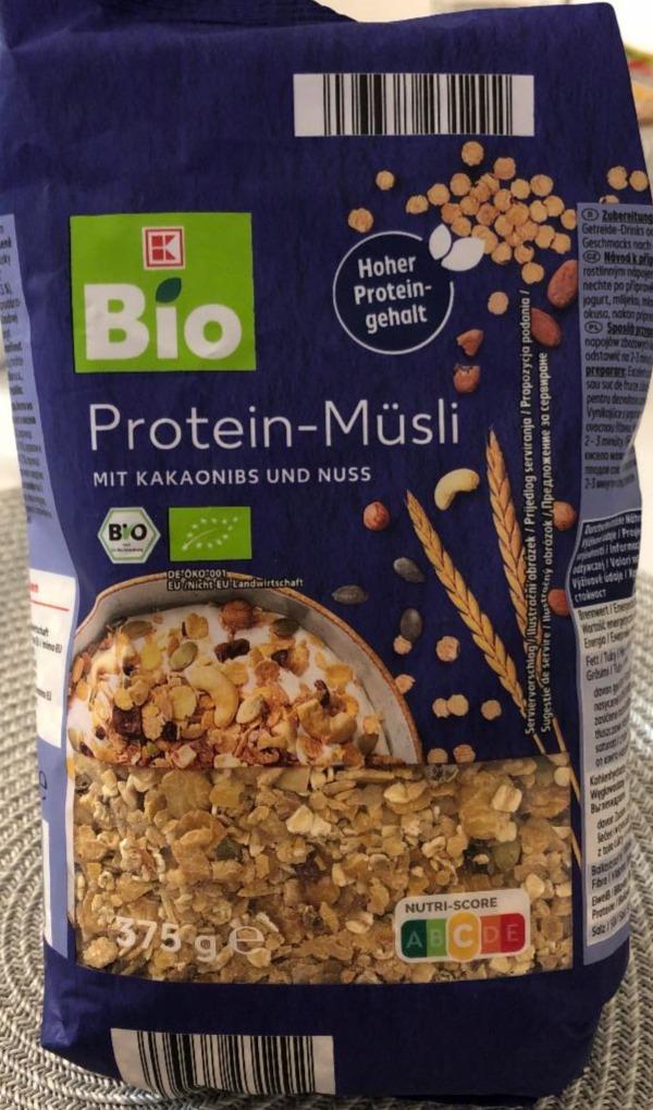 Fotografie - Protein-Müsli mit kakaonibs und nuss K-Bio