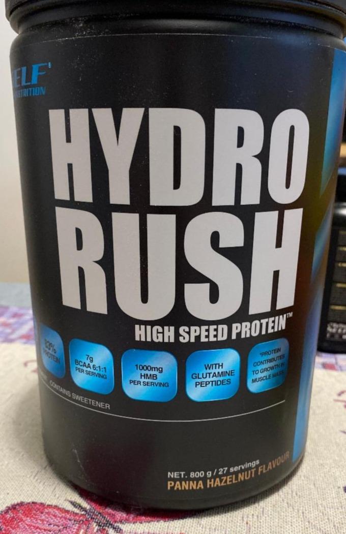 Fotografie - Hydro Rush protein Panna Hazelnut flavour Self Omninutrition