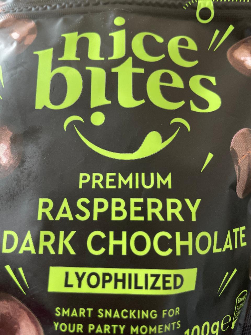 Fotografie - Premium Raspberry in dark chocolate Nice Bites