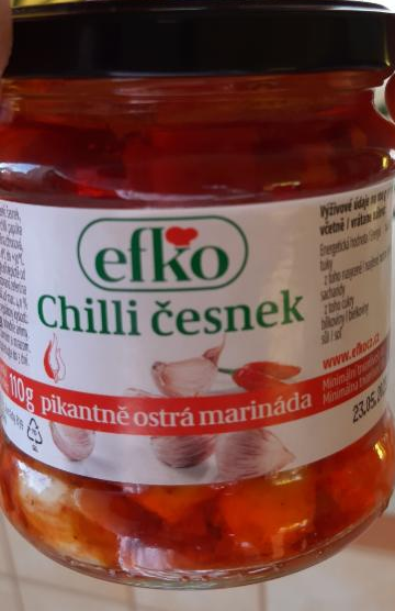 Fotografie - Efko Chilli česnek Pikantně ostrá marináda