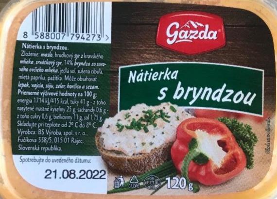 Fotografie - Nátierka s bryndzou Gazda