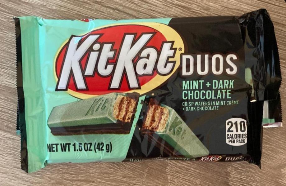 Fotografie - KitKat Duos Mint + Dark Chocolate