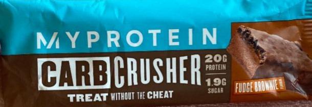 Fotografie - the carb crusher fudge brownie MyProtein