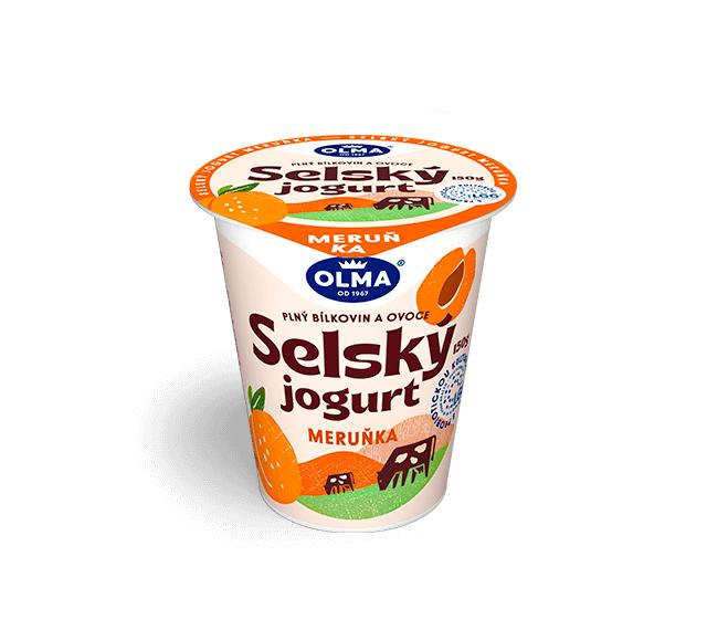 Fotografie - Selský jogurt meruňkový s unikátní probiotickou kulturou Olma
