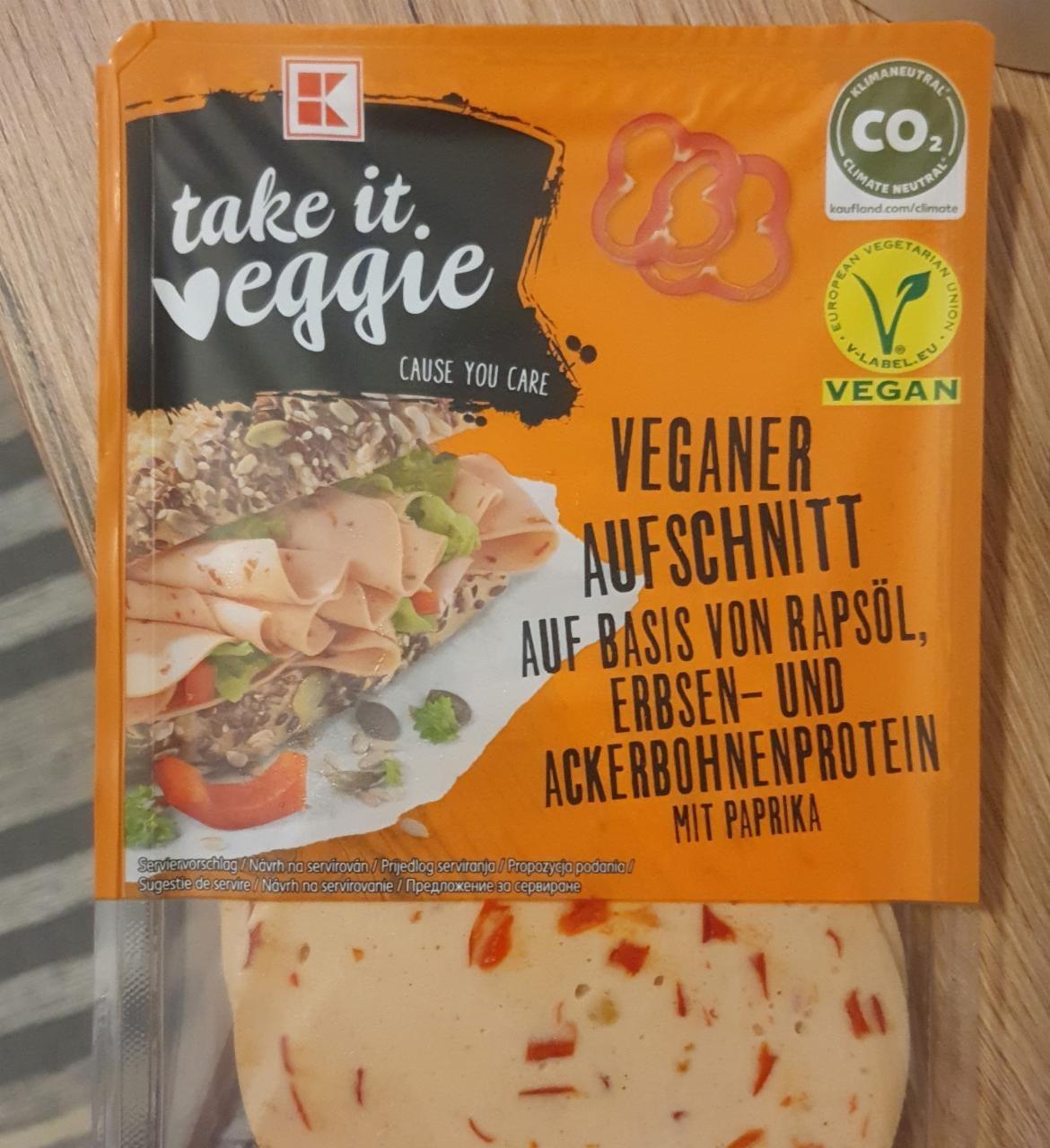 Fotografie - Veganer Aufschnitt mit paprika Take it veggie