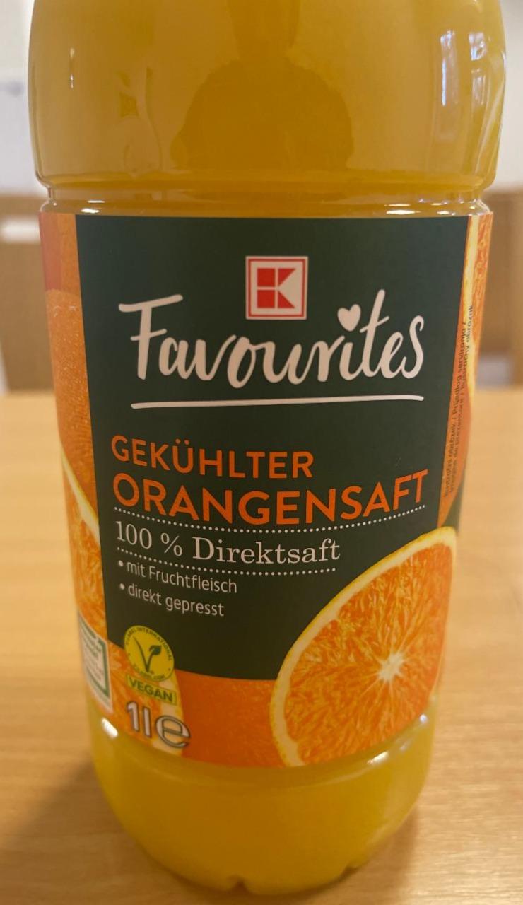 Fotografie - Gekühlter Orangensaft 100% Direktsaft K-Favourites