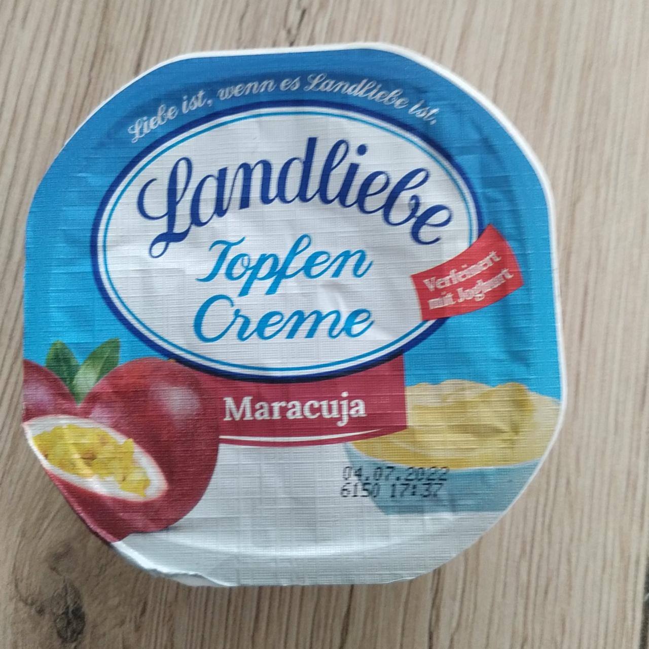 Fotografie - Landliebe Topfen Creme Maracuja