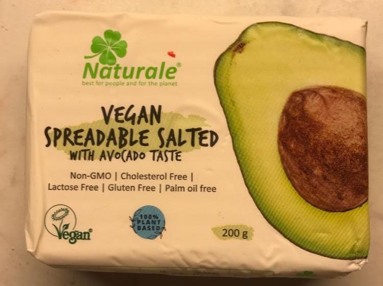 Fotografie - Vegan Spreadable Salted with avocado taste Naturale