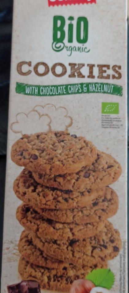 Fotografie - Bio Organic Cookies with chocolate chip & hazelnut Sondey