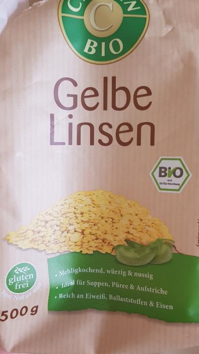 Fotografie - Gelbe Linsen Clasen Bio