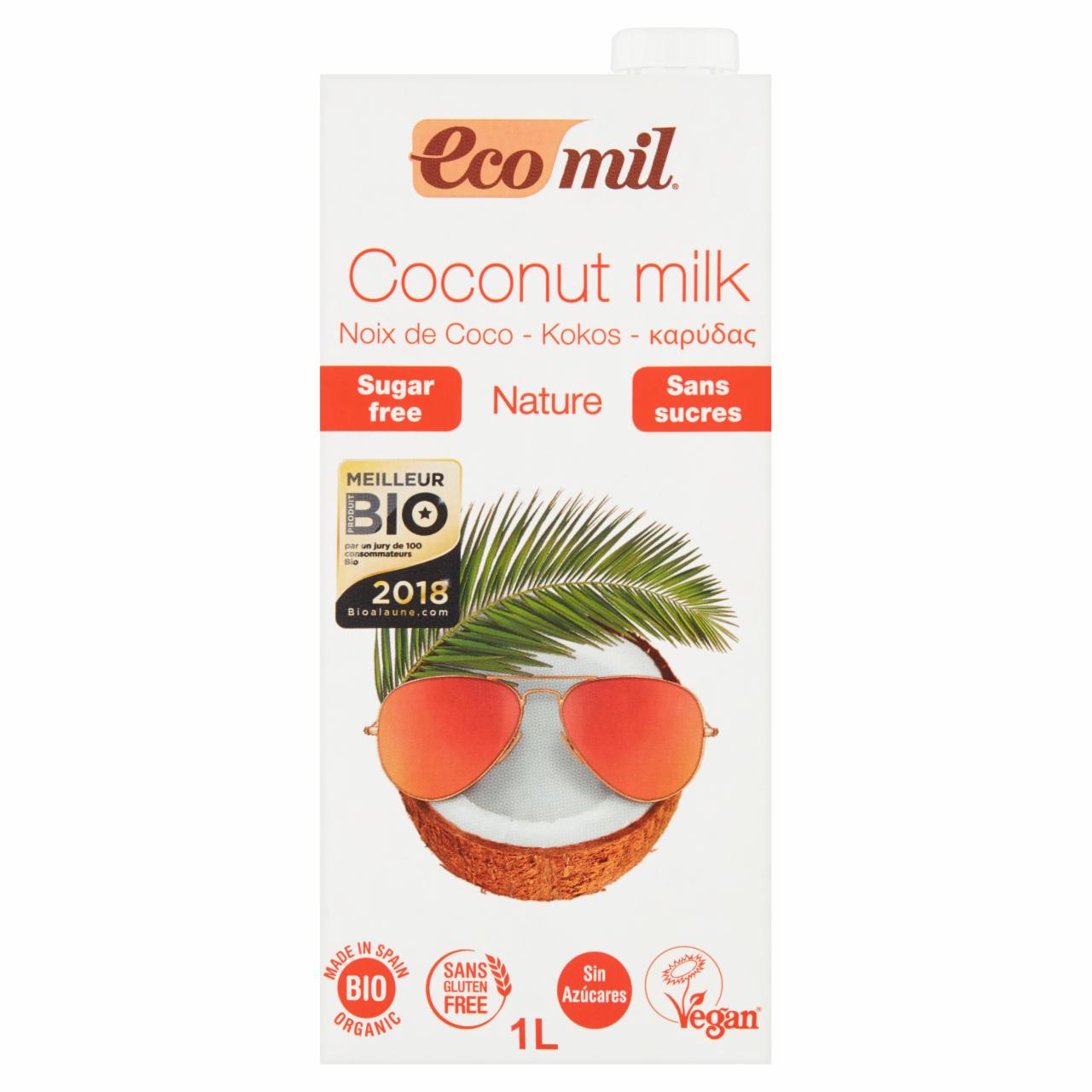 Fotografie - Ecomil coconut milk nature sugar free