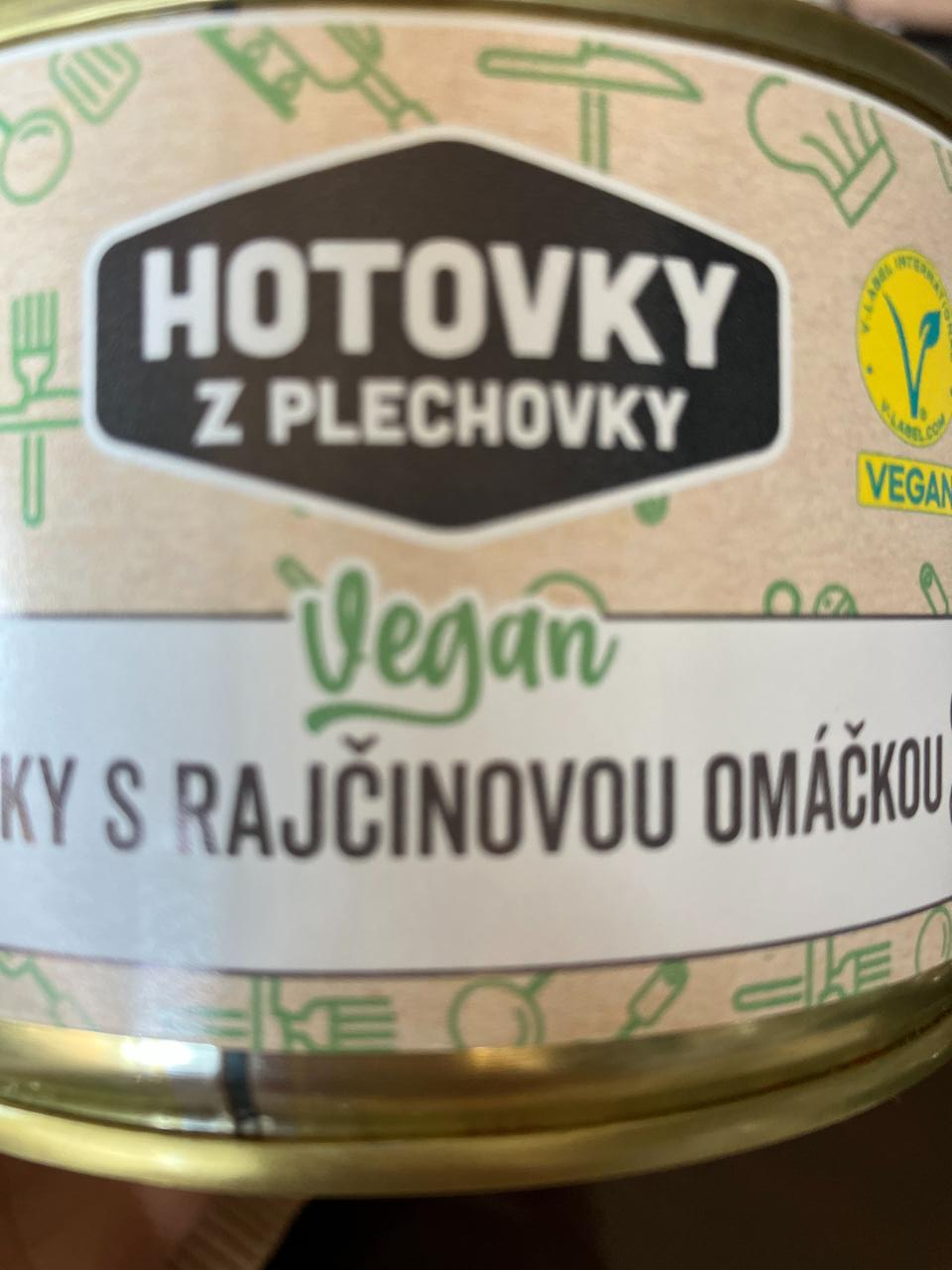 Fotografie - Guľky s paradajkovou omáčkou Vegan Hotovky z plechovky