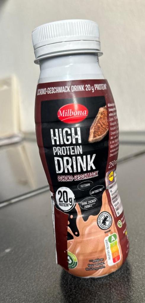 Fotografie - High Protein Drink Schoko-Geschmack Milbona
