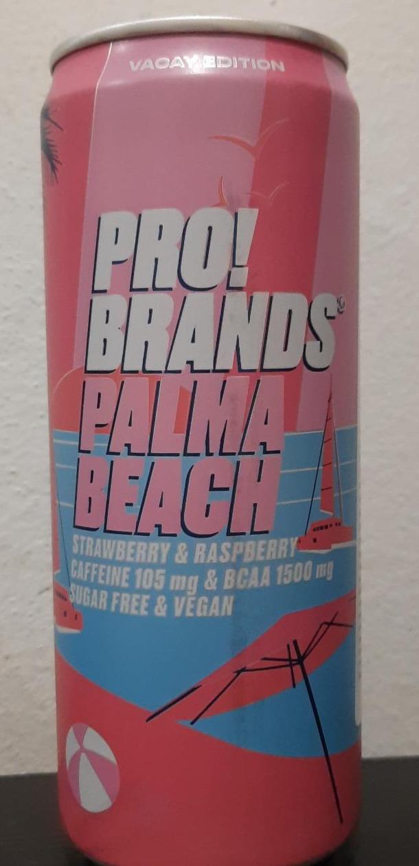 Fotografie - BCAA Drink Palma Beach Strawberry & Raspberry Pro!Brands