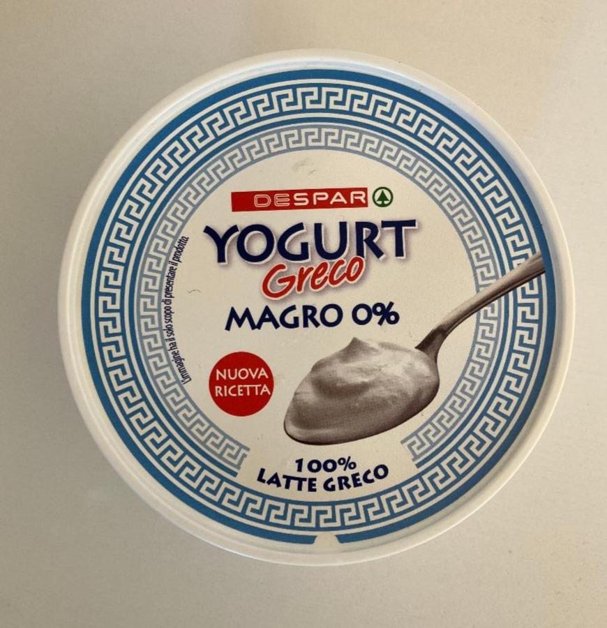Fotografie - Yogurt Greco Magro 0% DeSpar