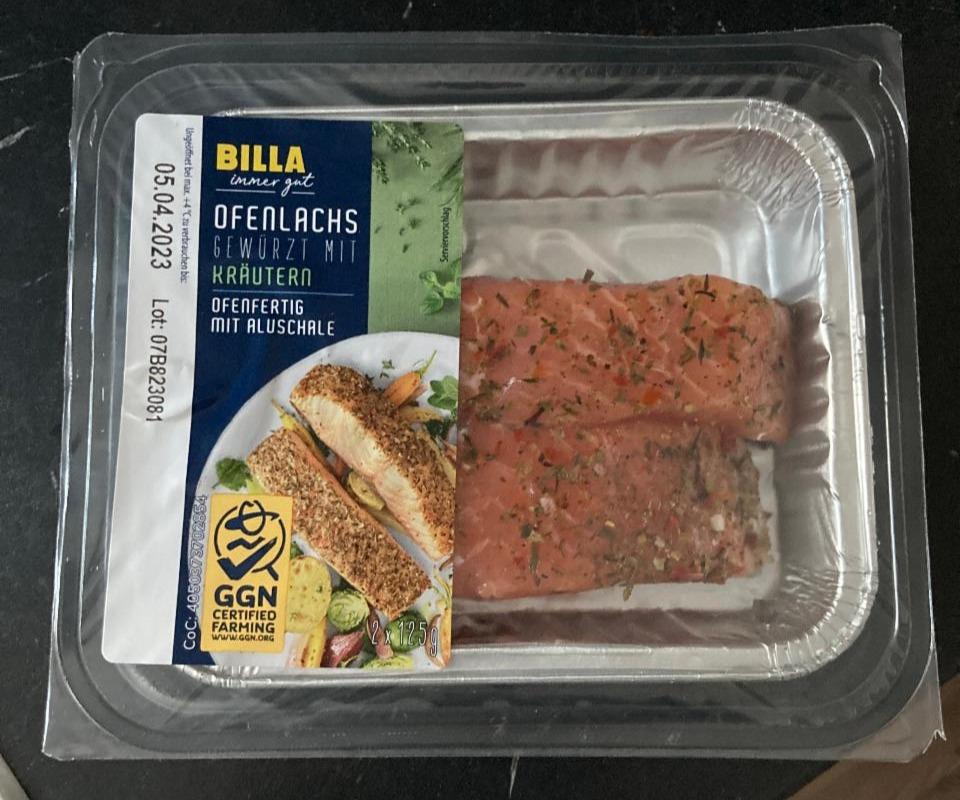 Fotografie - Ofenlachs Kräutern Billa