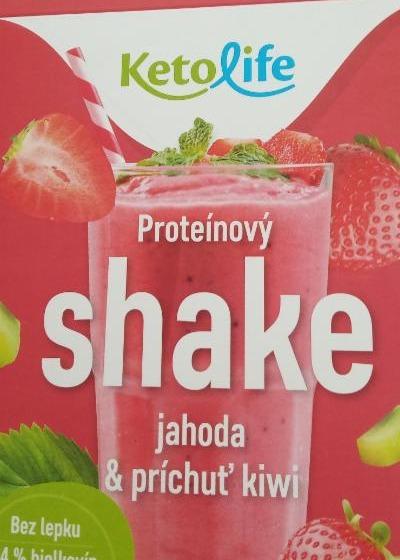 Fotografie - Proteinový KetoDiet shake Jahoda & příchuť kiwi