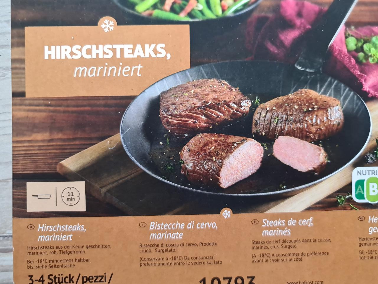 Fotografie - Hirschsteaks Bofrost