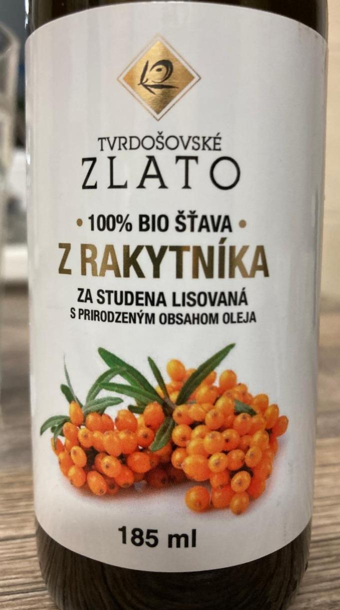 Fotografie - 100% Bio šťava z rakytníka vrátane oleja Tvrdošovské zlato