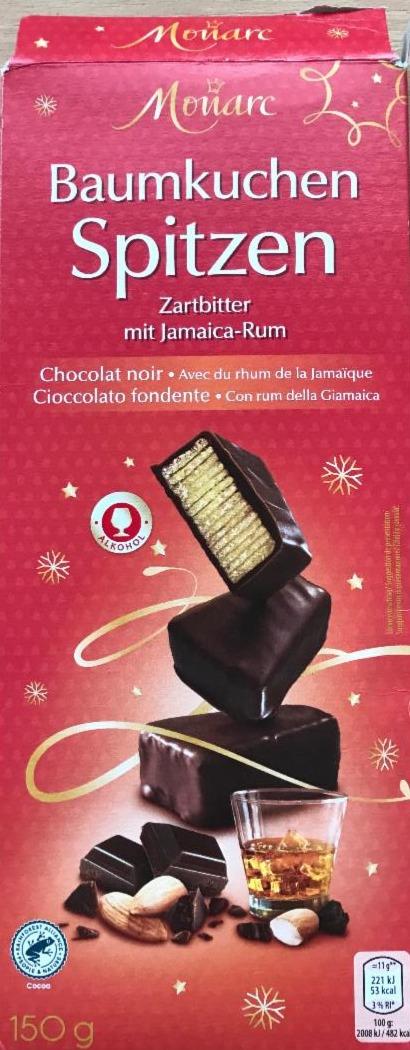 Fotografie - Baumkuchen Spitzen Zartbitter mit Jamaica-Rum Monarc