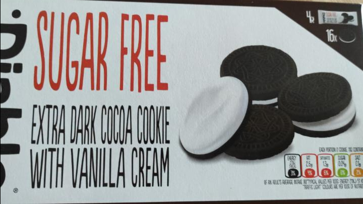 Fotografie - Sugar free Vanilla Cookie with Cocoa cream Diablo